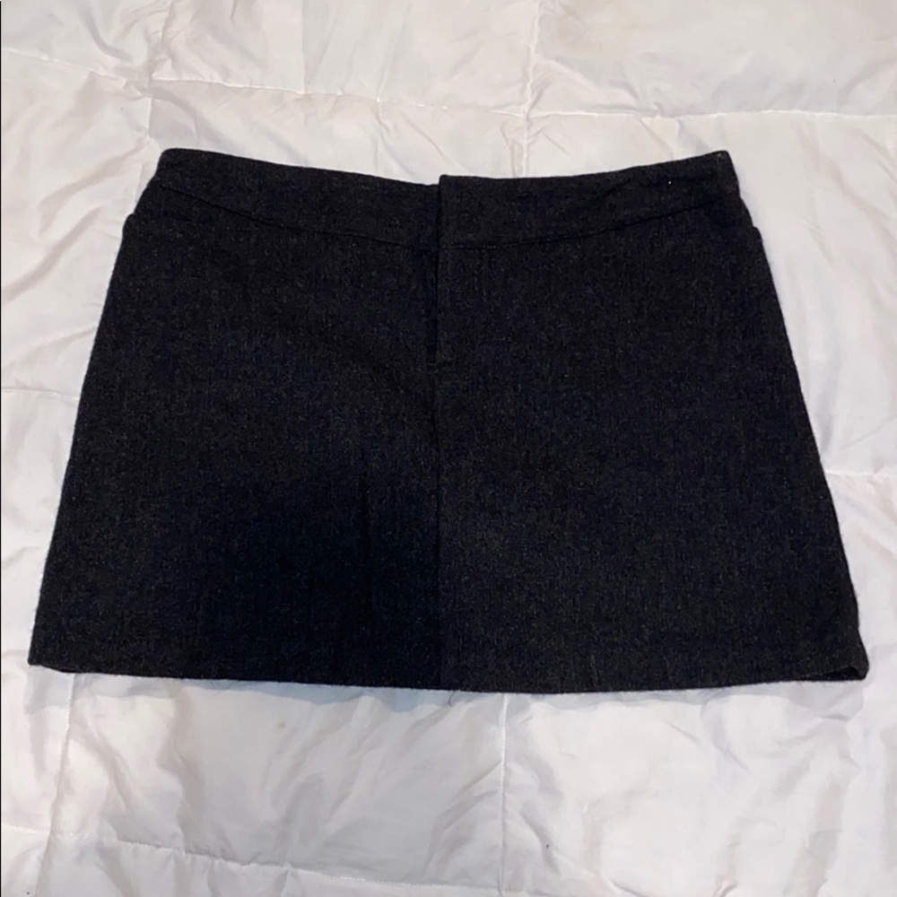 Dark Grey Wool Skirt